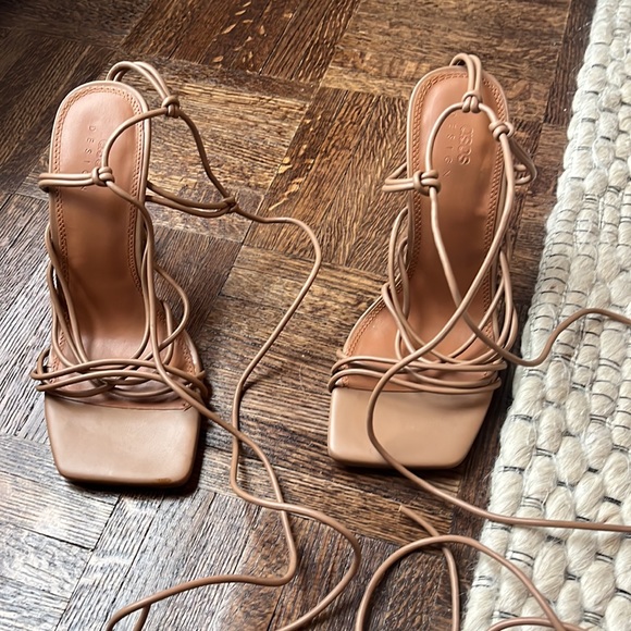 ASOS nude 4” strappy heels - Picture 3 of 4